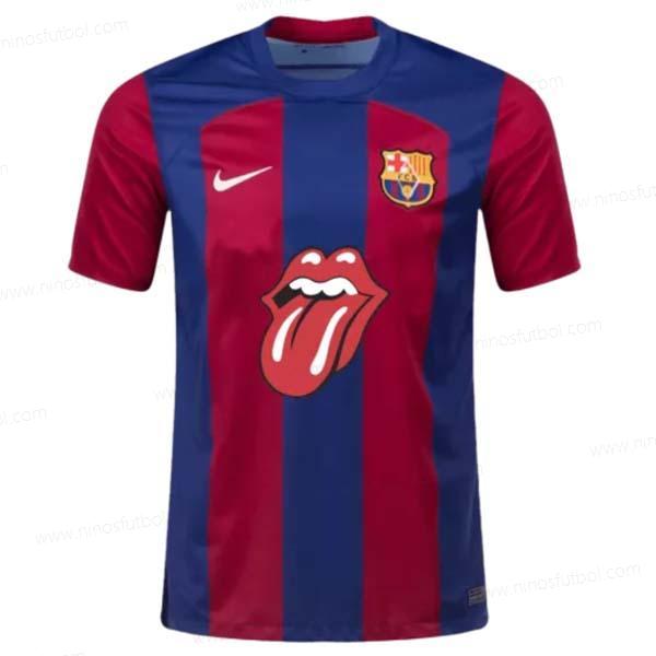 Camiseta Barcelona Primera Rolling Stones Camisa de fútbol 23/24