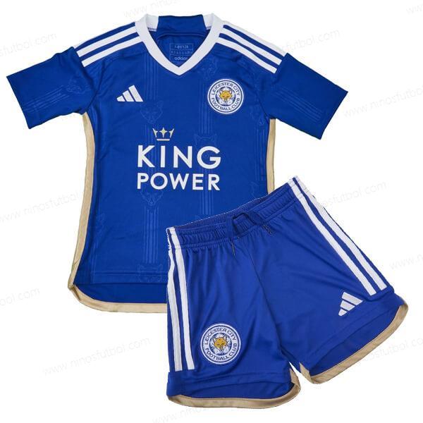 Camiseta Leicester City Primera Niños Kit de Fútbol 23/24