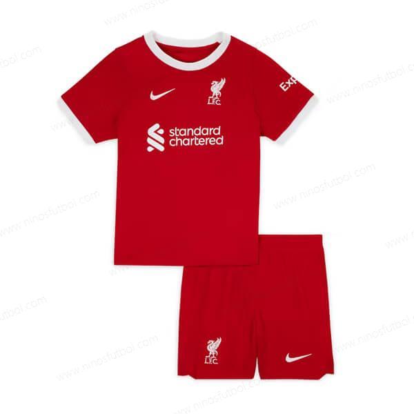 Camiseta Liverpool Primera Niños Kit de Fútbol 23/24