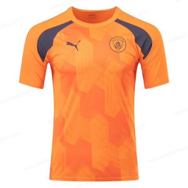 Camiseta Manchester City Pre Match Training Camisa de fútbol – Naranja