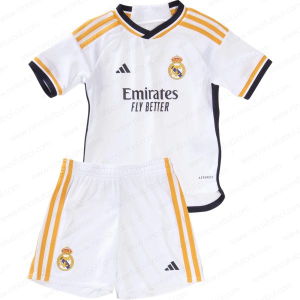Camiseta Real Madrid Primera Niños Kit de Fútbol 23/24