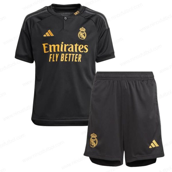 Camiseta Real Madrid Tercera Niños Kit de Fútbol 23/24