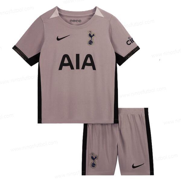Camiseta Tottenham Hotspur Tercera Niños Kit de Fútbol 23/24